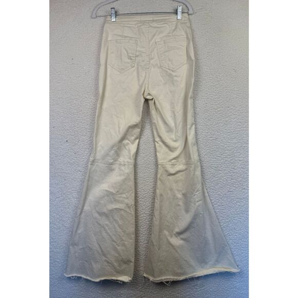 Flare Jeans Bell Bottoms Blank Paige Cream Size Large Stretch‎ - Picture 2 of 7